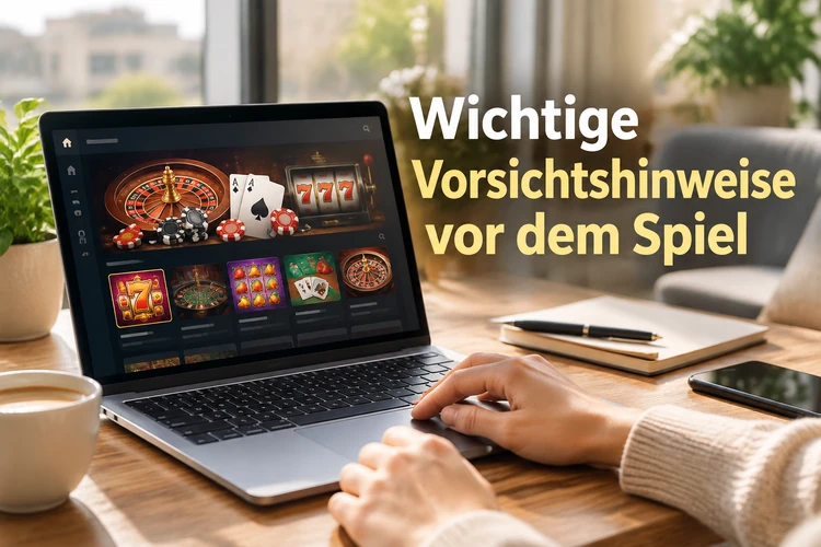 Wichtige Vorsichtshinweise vor dem Spiel
